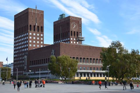 Das Rathaus in Oslo